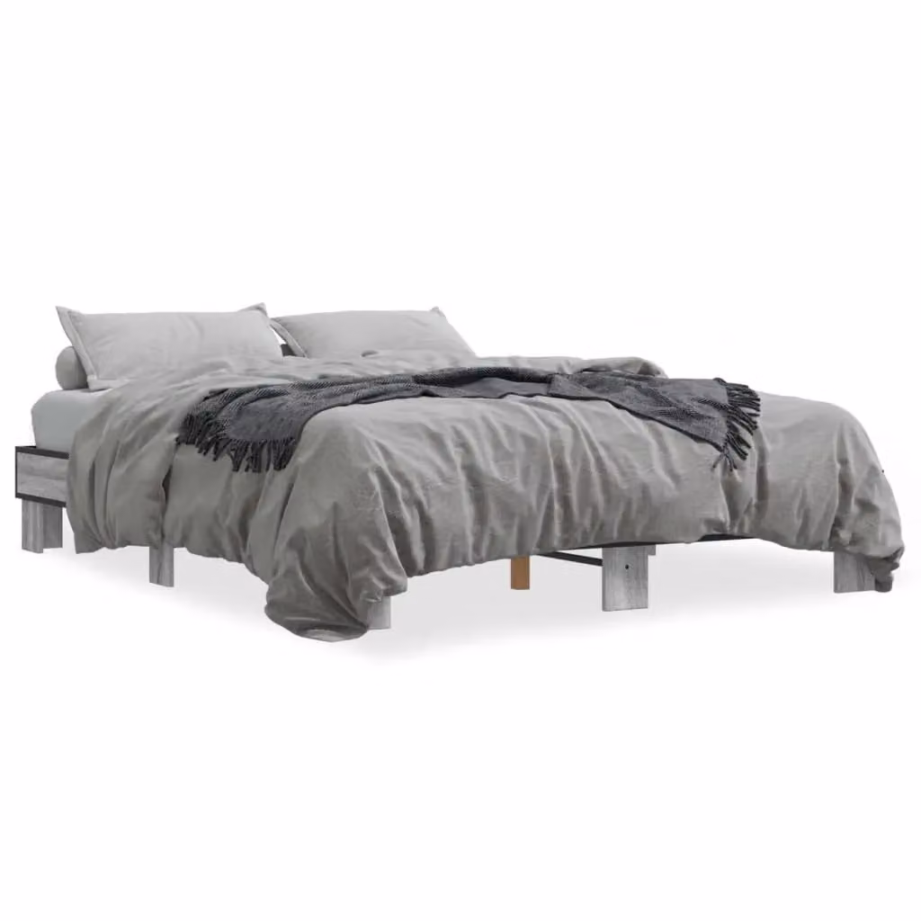 Berkfield Home Grey Sonoma King Size Bed Frame W: 150 cm, D: 200 cm – 2