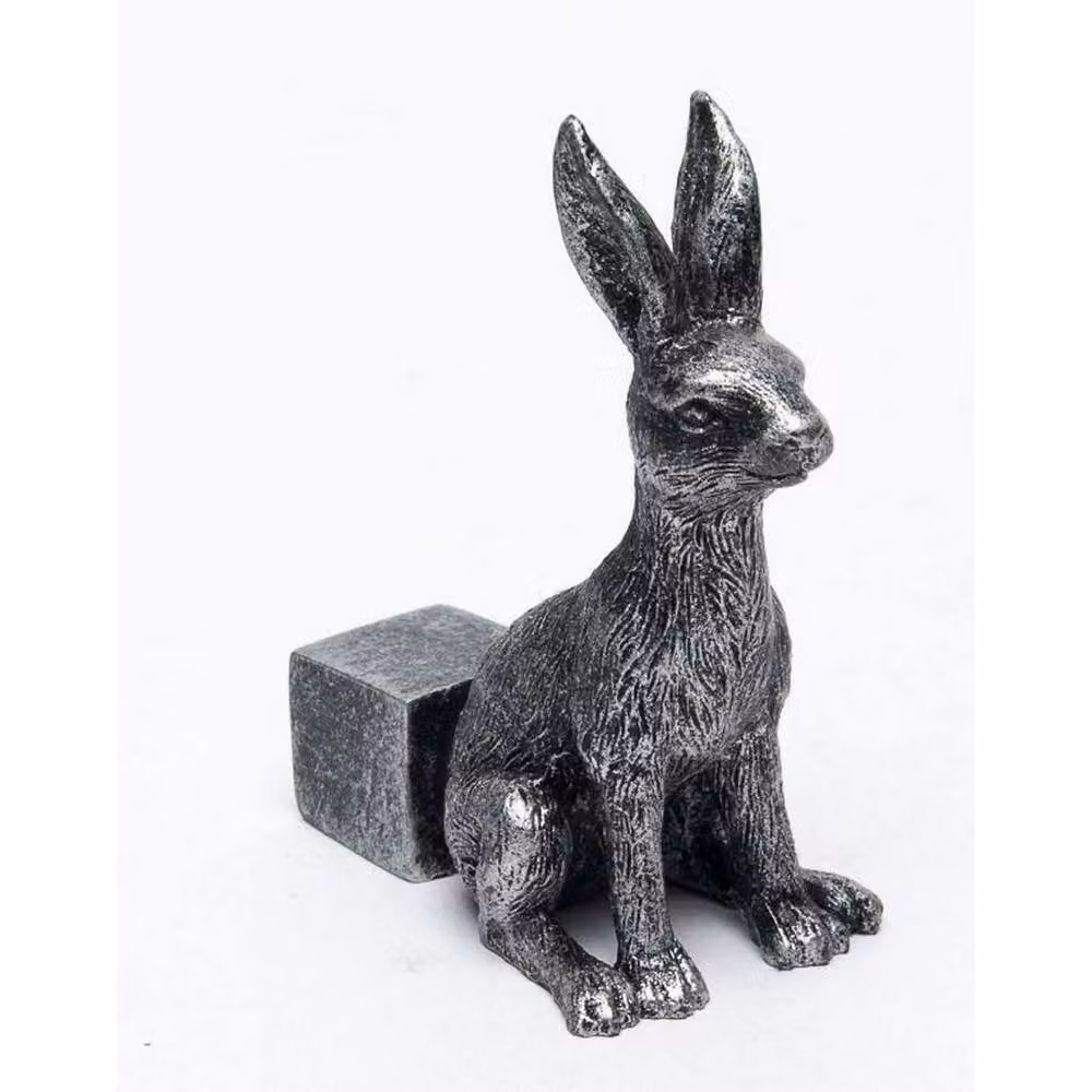 Jardinopia Small Brushed Silver Hare Plant Pot Feet - Set of 3 – 2