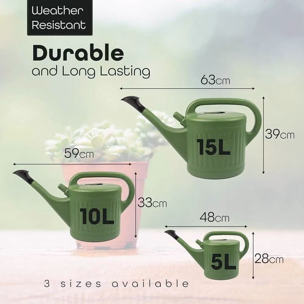 FLAVORA 10l Garden Watering Can in Green – 2
