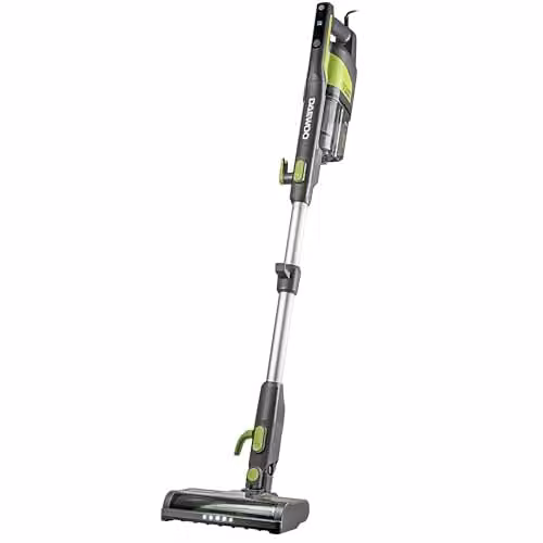 Daewoo Cyclone Turbo 3-in-1 Corded Stick and Handheld Vacuum Cleaner 500W in Grey with Turbo Brush, LED Headlight and Pet Hair Function