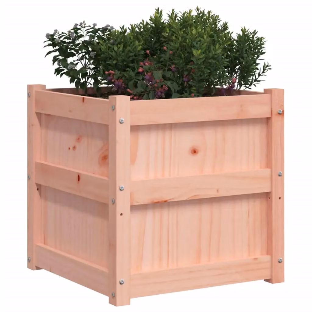 Berkfield Home Garden 2-Piece Solid Wood Douglas Planter Set in Brown – 3