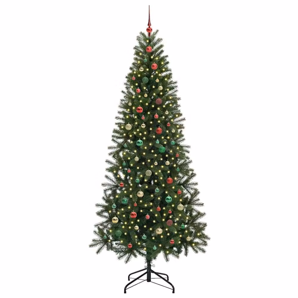 Berkfield Home Artificial Green Christmas Tree with 300 LEDs, Height: 240 cm – 3