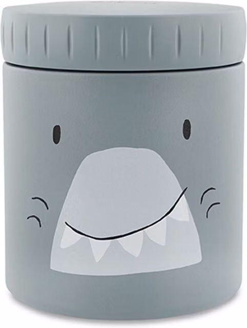 Trixie Mr. Shark Insulated Leakproof Food Jar, 350ml, Grey