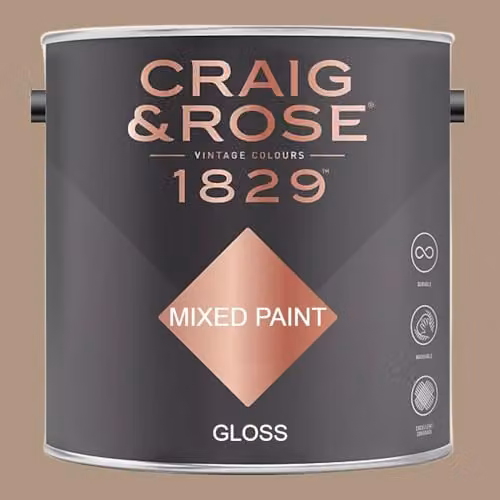 Craig & Rose 1829 Paint Stop Gloss Paint in Kashmir Beige, 2.5 l