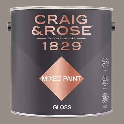 Craig & Rose 1829 Paint Stop Gloss Round Room Paint, Multicolour, 2.5 l