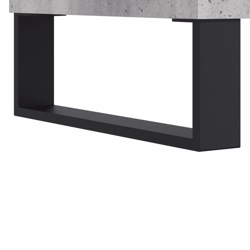 Berkfield Home Set of 2 Modern Nested Coffee Tables in Concrete Grey, W/D/H: 50 x 46 x 35 cm – 4
