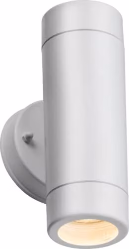 Netlighting Knightsbridge Eamon White Polycarbonate IP54 GU10 Up/Down Wall Light