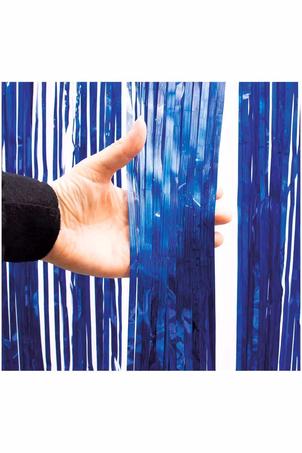 Netagon Blue Shimmer Tinsel Curtain W: 3 m, H: 1 m – 5