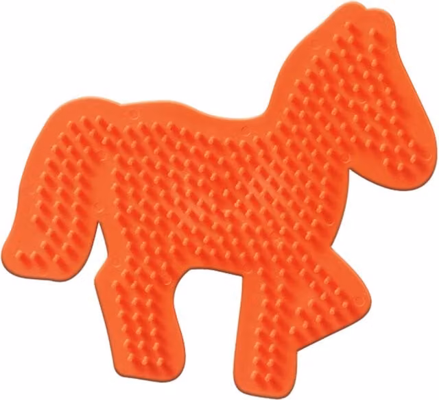 SES Creative Iron On Bead Pegboard Horse in Orange