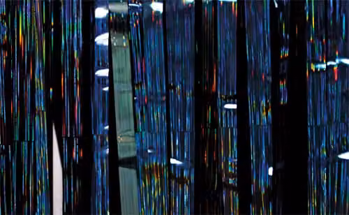 Netagon Shimmer Tinsel Curtain in Black, W: 100 cm, H: 250 cm – 5