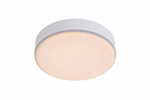 Lucide Ceres Dimmable LED Flush Ceiling Light for Bathrooms, White, Diameter: 21.5 cm