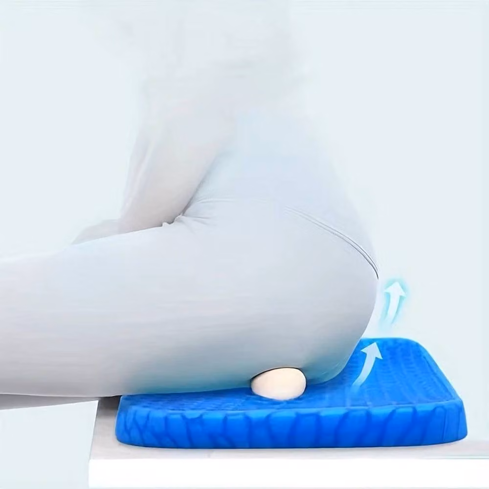 NESTLUNE Double Thick Honeycomb Gel Seat Cushion, Blue, W: 100 cm x D: 190 cm – 5