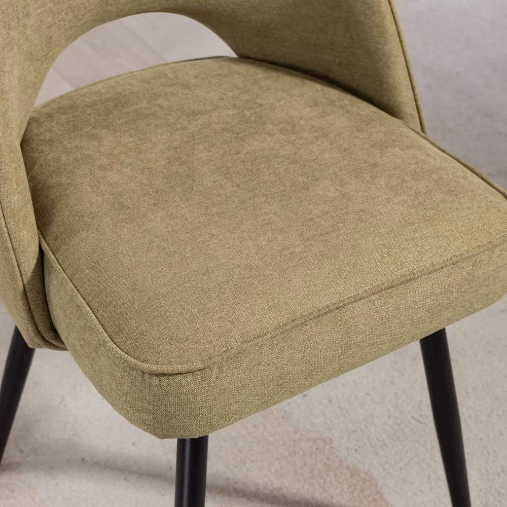 Artemis Home Ashley Fabric Dining Chairs, Set of 2, Green – 2