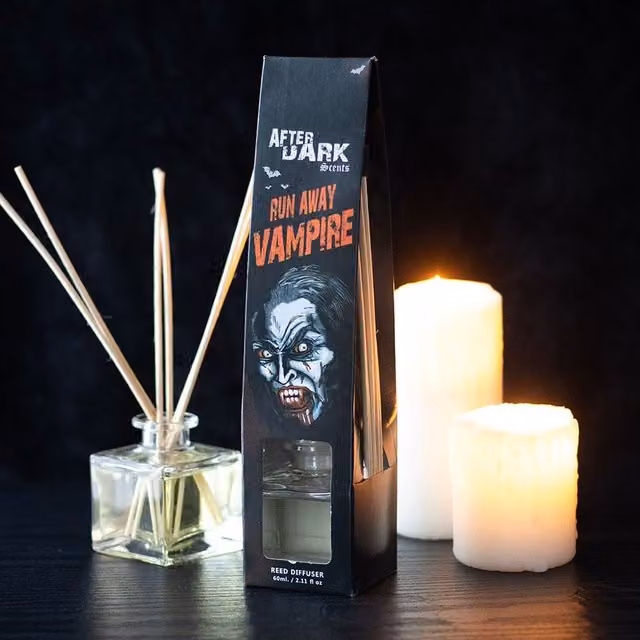 Kingsbury Gifts After Dark Sandalwood Reed Diffuser with Glass and Wood Elements