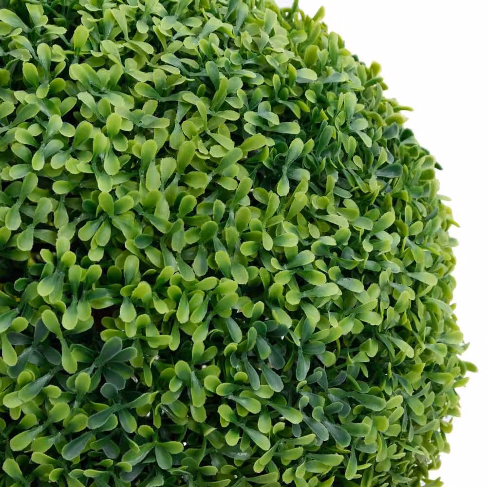 Berkfield Home Lush Artificial Ball Shaped Boxwood Plant in Green Pot, Height: 50 cm – 3