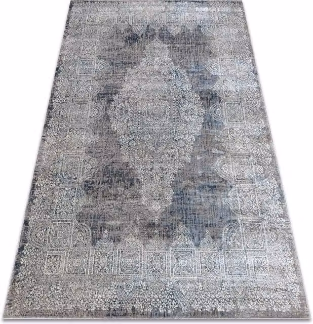 RugsX Bliss Modern Oriental Rug in Yellow and Grey, W/D: 140 x 190 cm