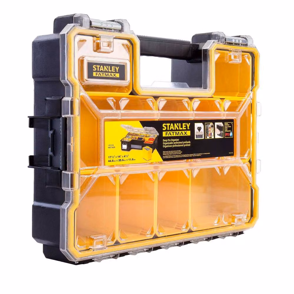 Stanley Fatmax 10 Compartment Plastic Tool Organiser in Black – 2