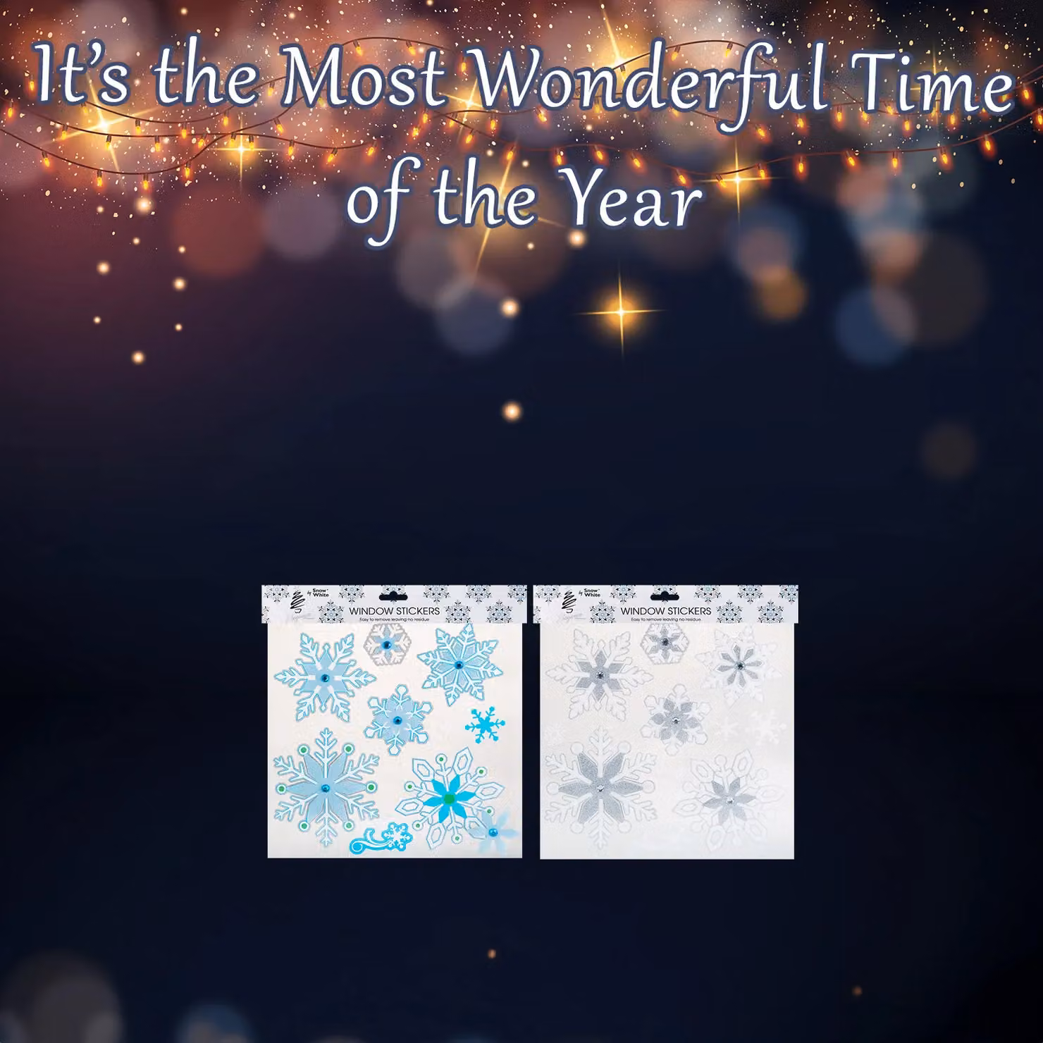 VFM e-Store Christmas Themed Adhesive Wall Stickers, Multicolour, W: 34.6 cm, H: 31.6 cm, D: 0.2 cm – 2
