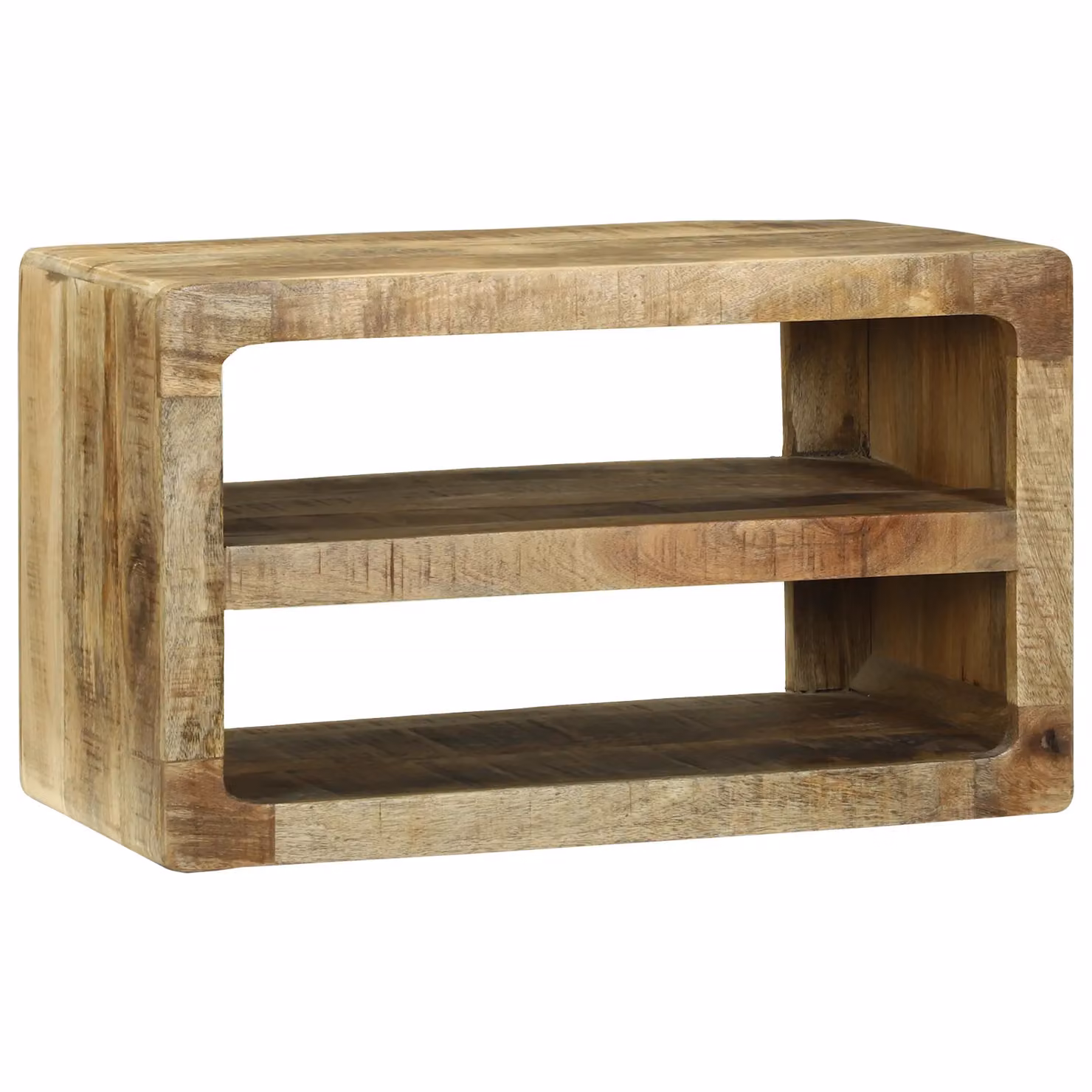 Berkfield Home Rustic Brown Mango Wood TV Cabinet, W/D/H: 60 x 32 x 36 cm – 2