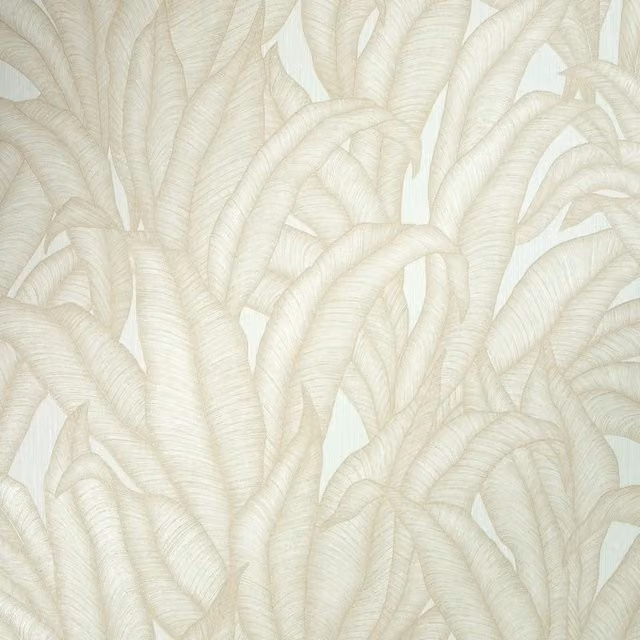 I Love Wallpaper Riviera Tropical Botanical Wallpaper in Beige and Yellow