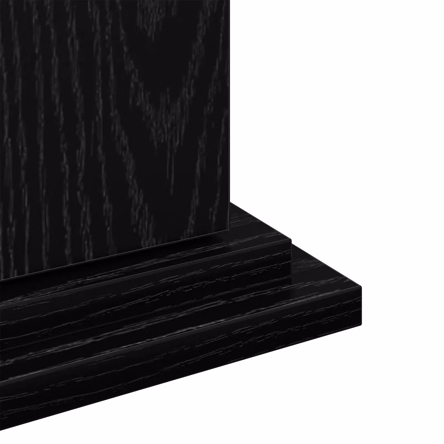 Berkfield Home Display Stand with Storage in Black Oak, W/D/H: 31 x 30 x 60 cm – 3