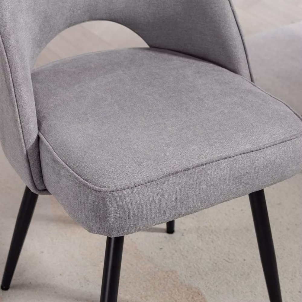 Artemis Home Ashley Grey Fabric Dining Chairs, Set of 2 – 2
