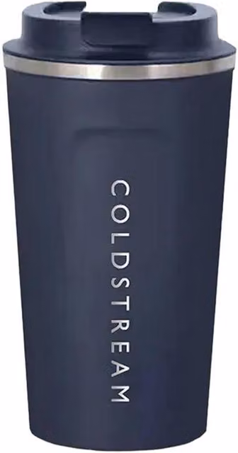 Coldstream Charlton Stainless Steel Double Walled Travel Mug with Lid, Blue, 510 ml