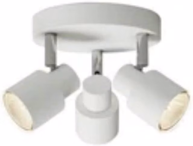 Kelvenix Modern White LED Ceiling Spotlight with 3-Way Adjustable and Dimmable Fitting