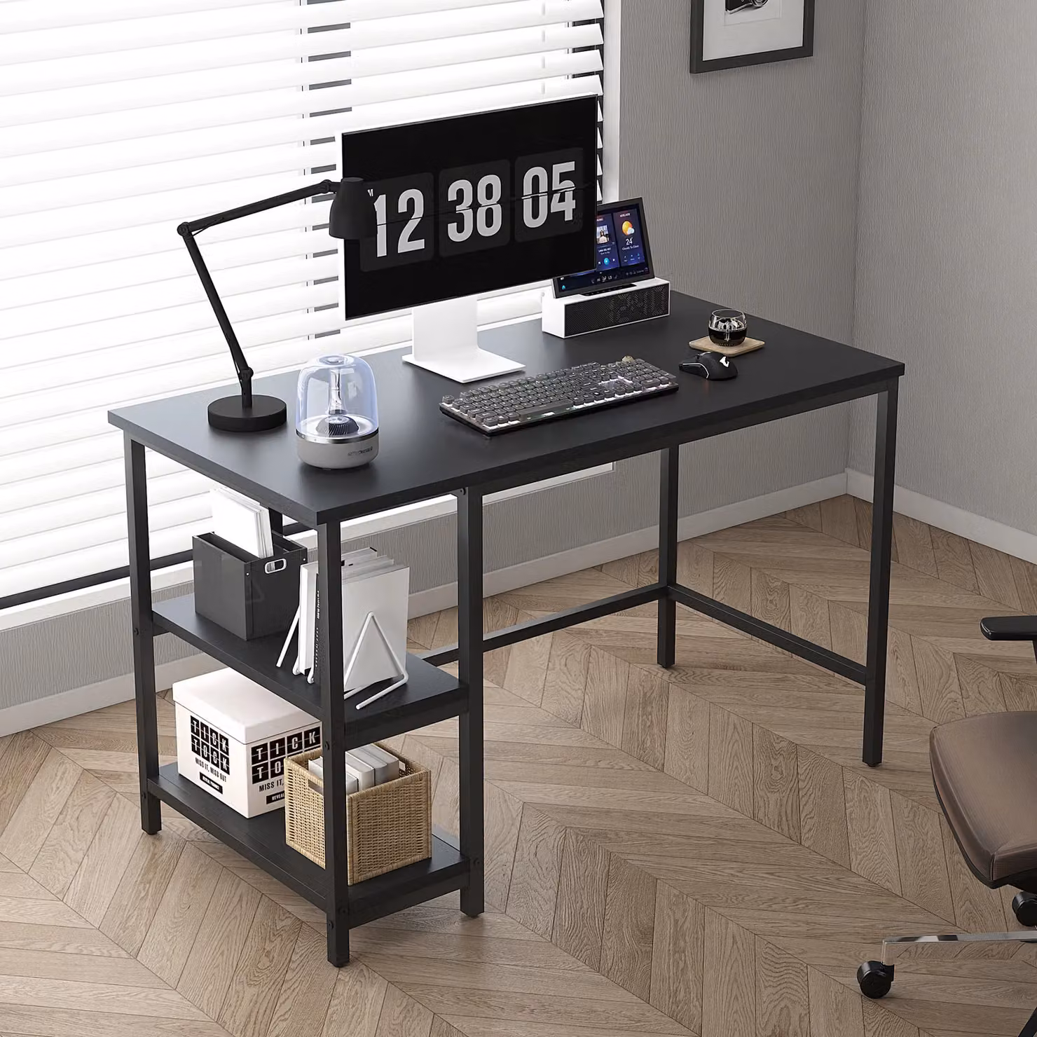 MCC Direct Chicago Computer Desk in Black – 4