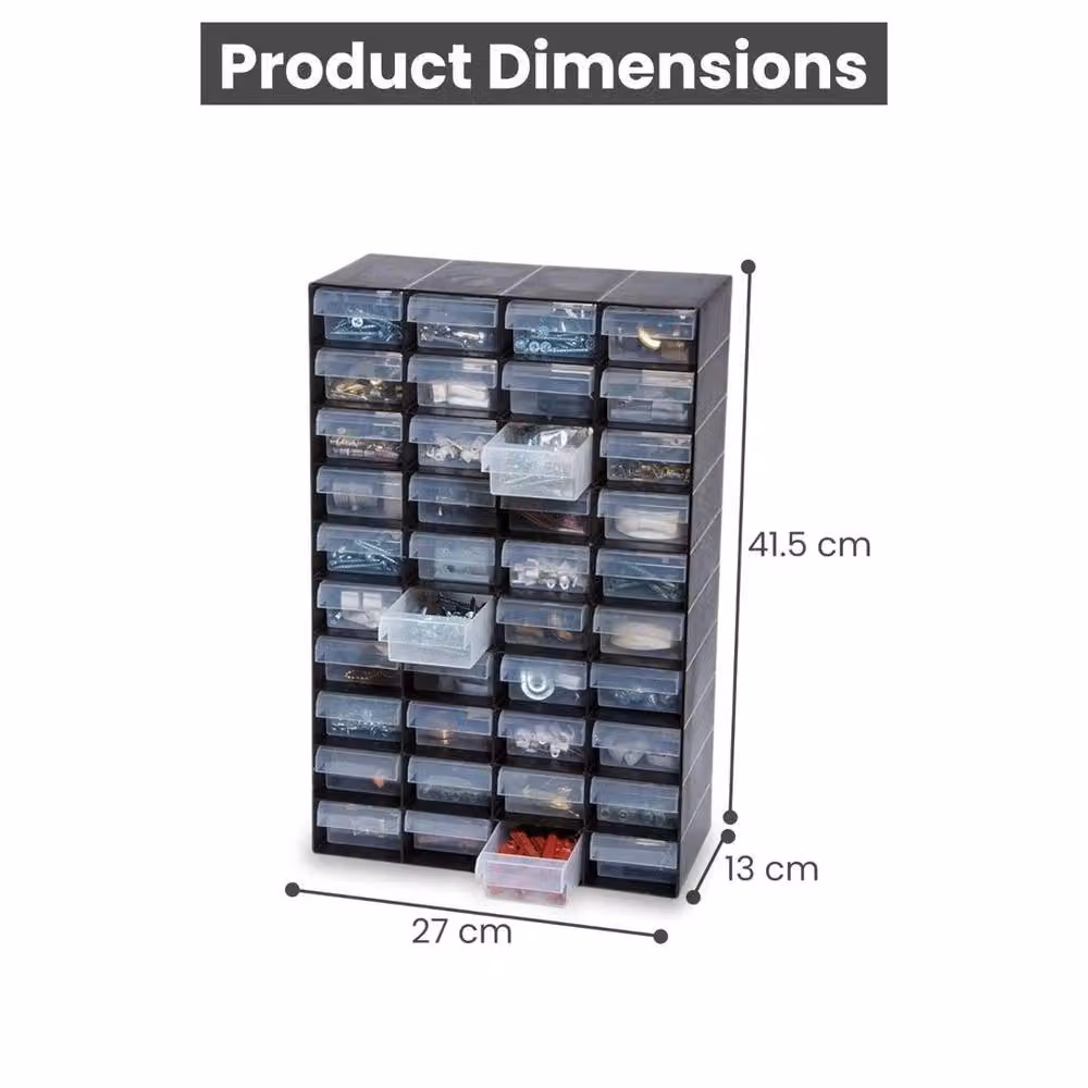 SPETLEK 40 Drawer Multi Storage Cabinet in Black for Home or Garage – 2
