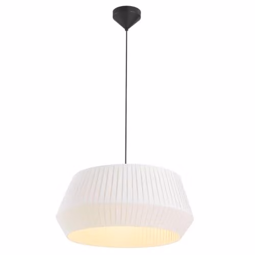 Nordlux Dicte White Textile Pendant Light for Dining Rooms, Diameter: 53 cm – 1