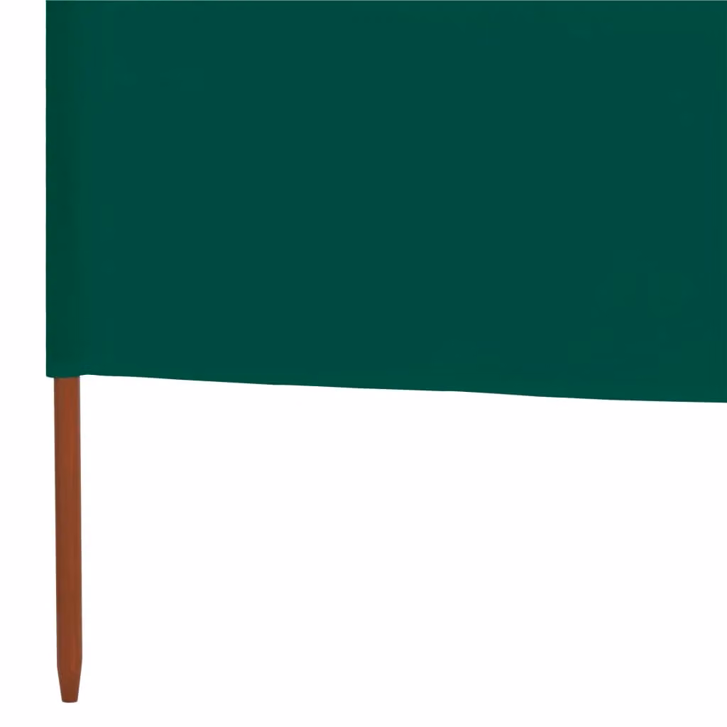 Berkfield Home 6-Panel Fabric Wind Screen Paravent, Green, W: 800 cm, H: 120 cm – 4