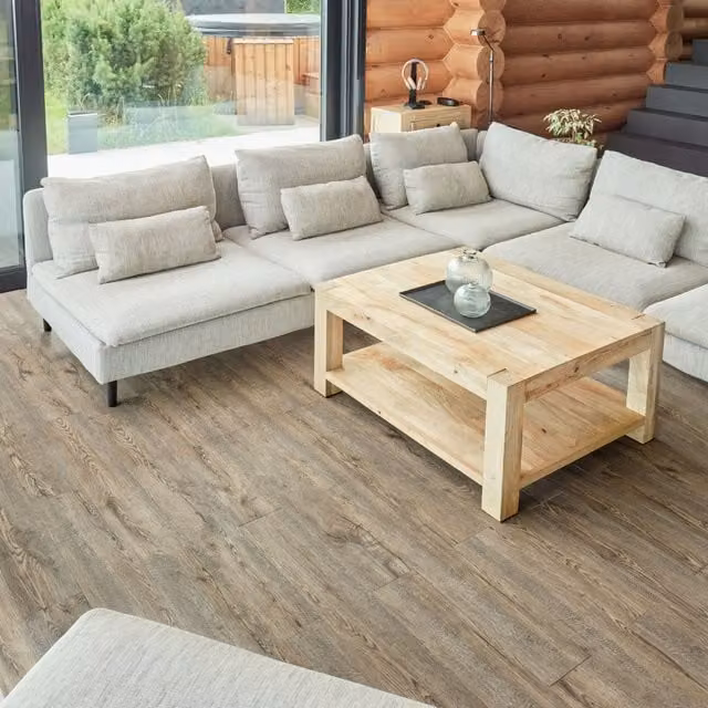 Novecrafto Self Adhesive Wood Look Vinyl Floor Planks, Brown, Pack of 7, W: 91.4 cm, H: 15.2 cm