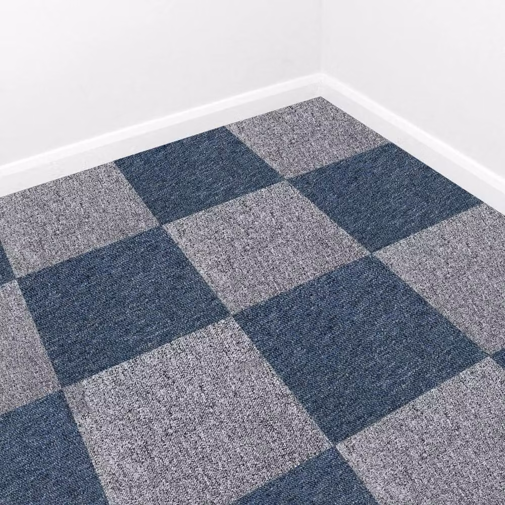 Monstershop Glue Down Carpet Tiles in Blue and Grey, 10m2 – 2