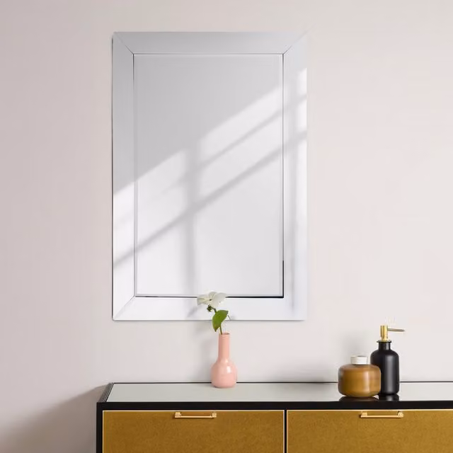 Orsina Avelene Rectangular Silver Wall Mirror