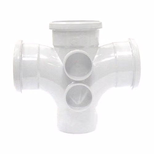 FloPlast 110mm Double Branch Soil Pipe in White