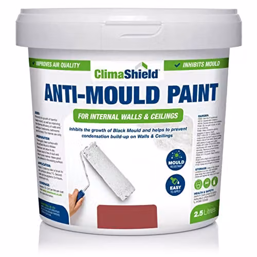 ClimaShield Anti Mould Emulsion Paint, Brick Red, 2.5L – 1