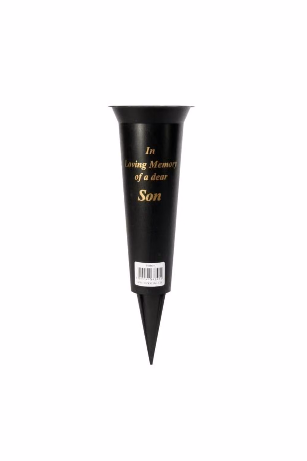 KDMD Black and Gold Son Grave Vase, 5 Pack, Height: 23 cm – 2