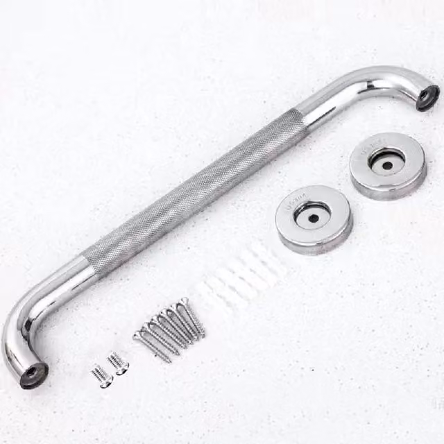 Kelvenix Anti Slip Shower Grab Handle, Silver, 30 cm