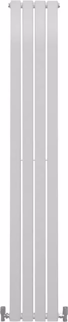 Monster Shop Tall Flat Panel Steel Radiator in Gloss White, H: 180 cm, W: 42 cm, D: 15 cm