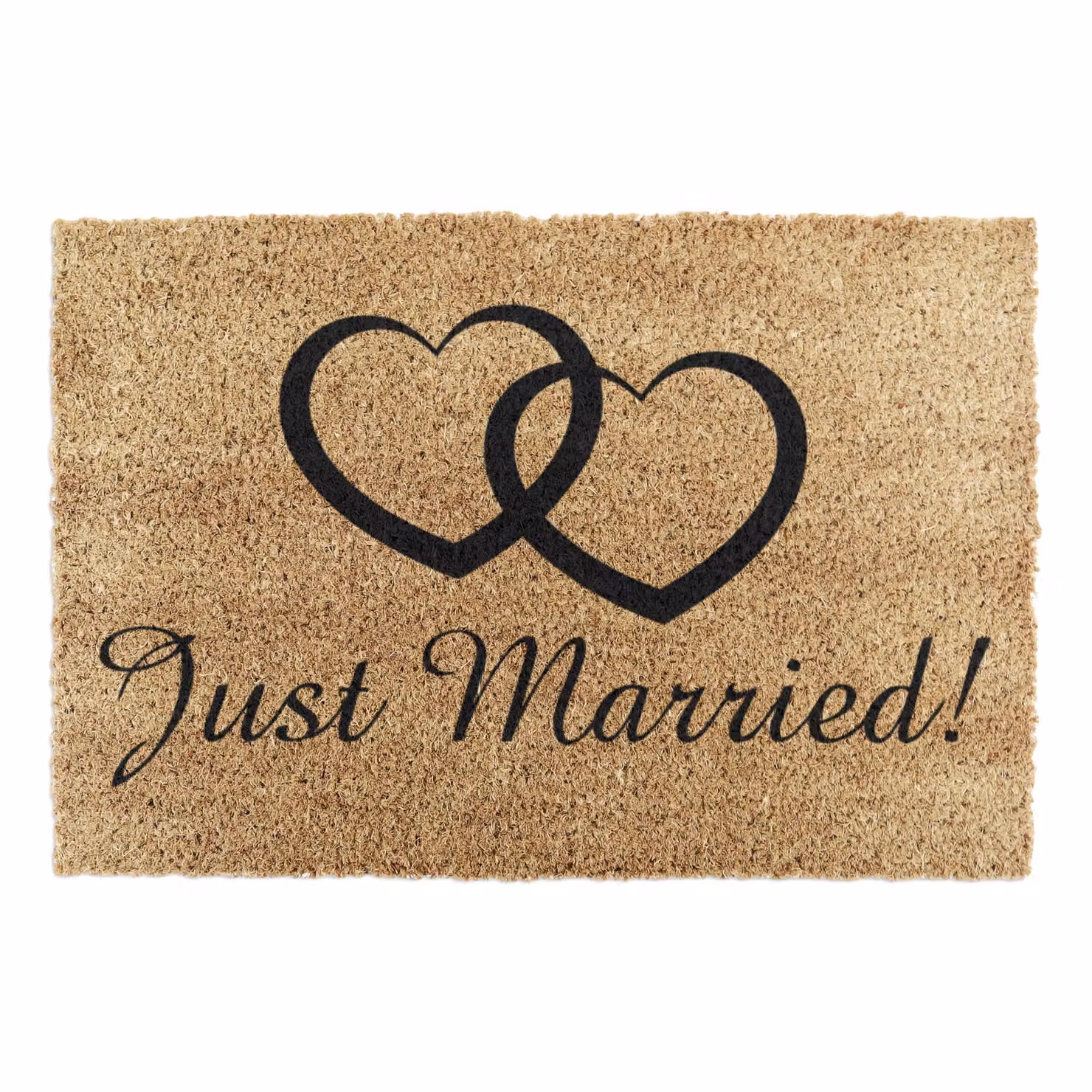 Artsy Mats Just Married Doormat in Black and Brown, W/D: 60 x 40 cm – 3