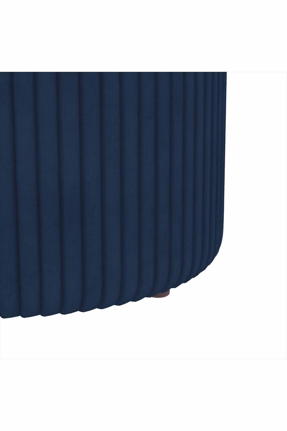 ERGOVEXA Velvet Cylindrical Storage Ottoman in Blue – 5