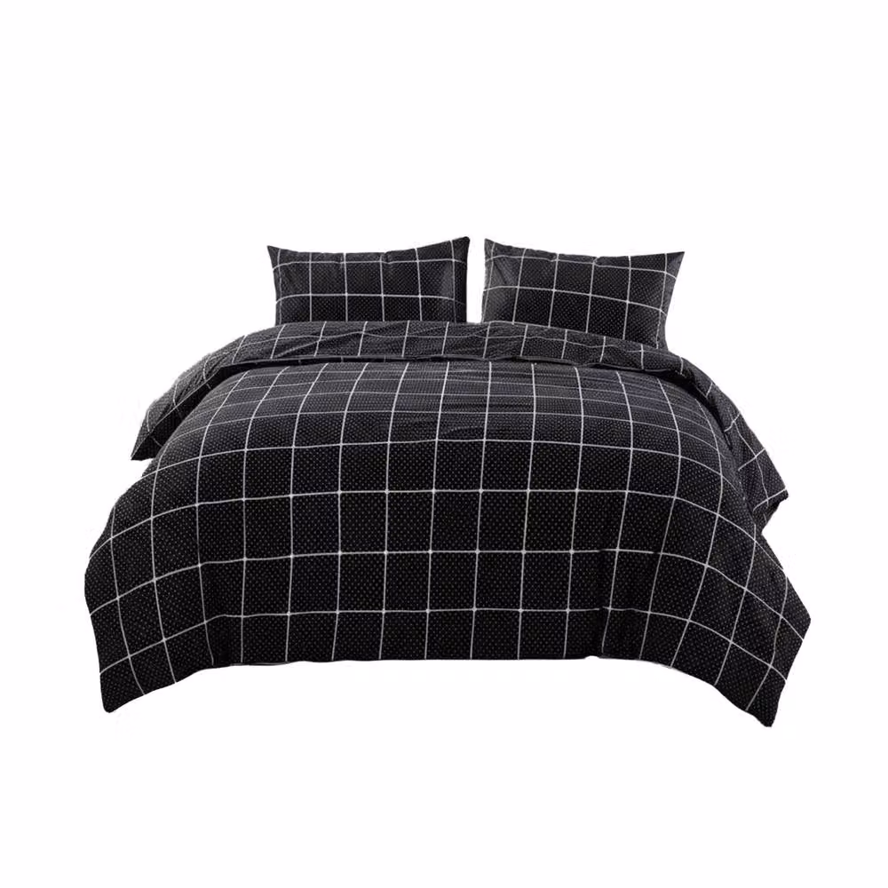 Snug City Black Dotted Pattern Duvet Cover and Pillowcase Set, King Size, 180 x 200 cm – 2