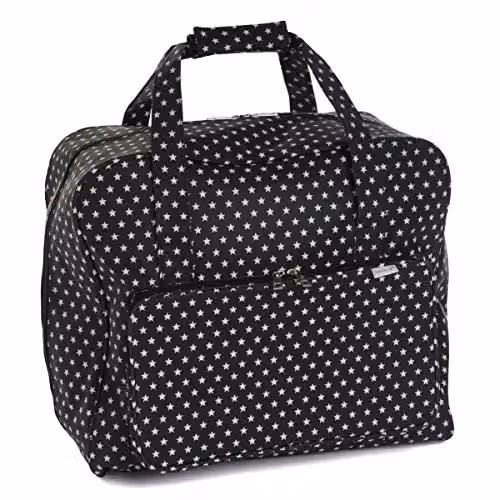 Hobby Gift Black Star Sewing Machine Bag in Black, W/D/H: 20 x 43 x 37 cm