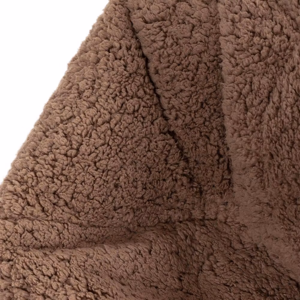 icon Kids Kingston Teddy Berber Fleece Classic Dome Bean Bag in Brown, Medium – 3