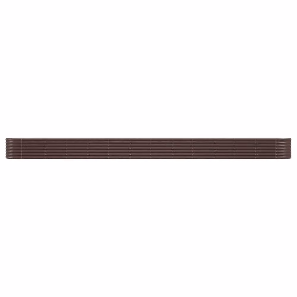 Berkfield Home Garden Powder-coated Steel Raised Bed in Brown, W/D/H: 512 x 80 x 36 cm – 3