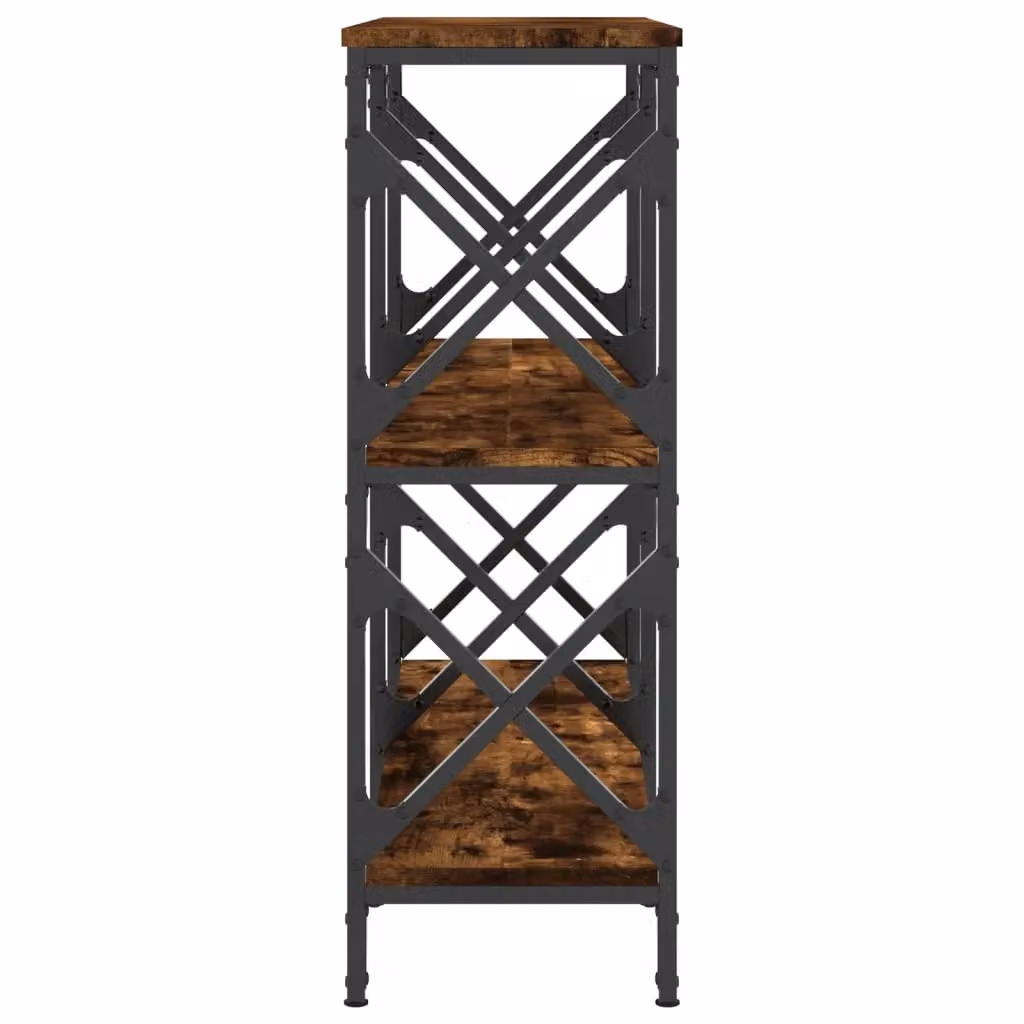 Berkfield Home Console Table in Smoked Oak Brown, W/D/H: 100 x 28 x 80.5 cm – 4