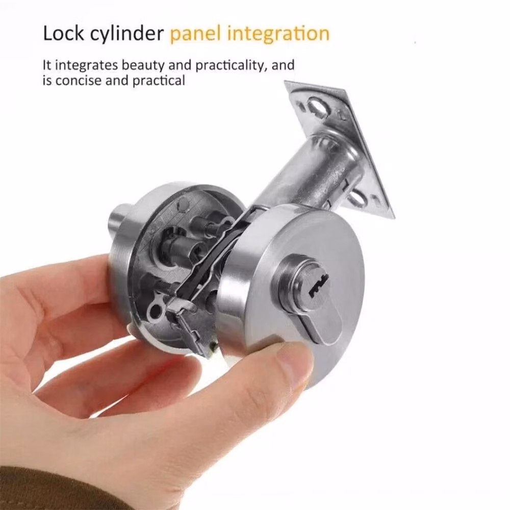 NESTLUNE Single Deadbolt Entry Door Lock with Keyed Cylinder in Silver – 3