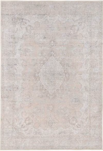 Kukoon Beige Distressed Traditional Medallion Oriental Rug, Non-Slip and Washable, W/D/H: 160 x 230 cm – 1