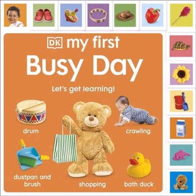 DK My First Busy Day: Let's Get Learning Board Book, Multicolour